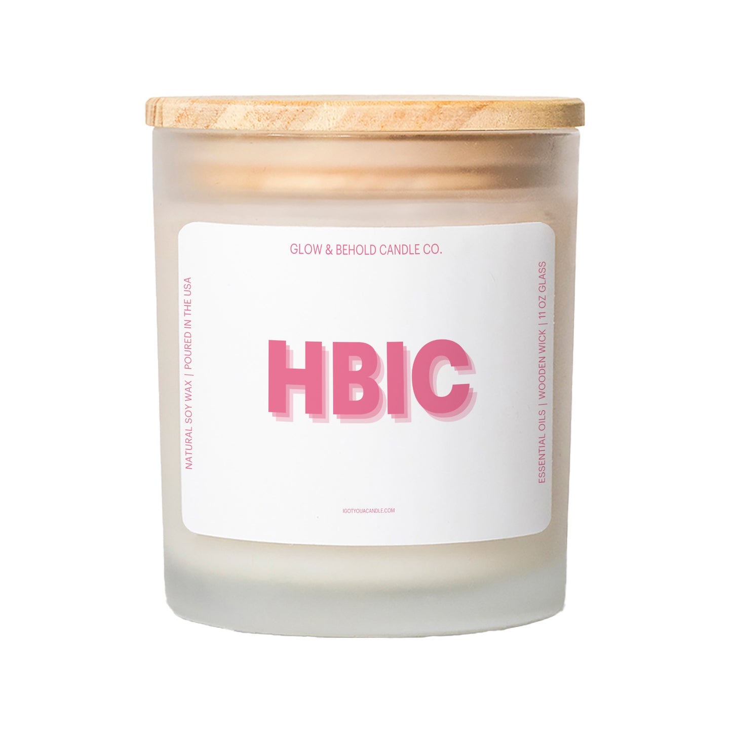 HBIC Glass Candle