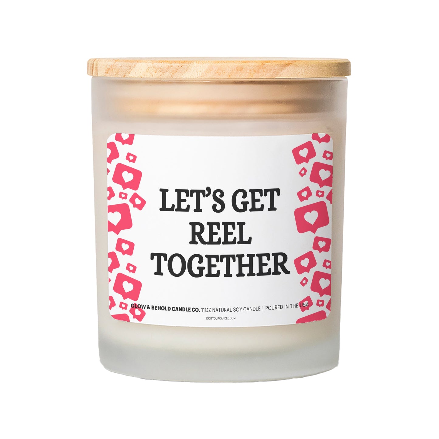 Let's Get Reel Together Glass Candle