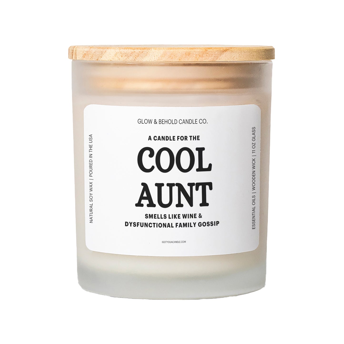 A Candle for the Cool Aunt Glass Candle