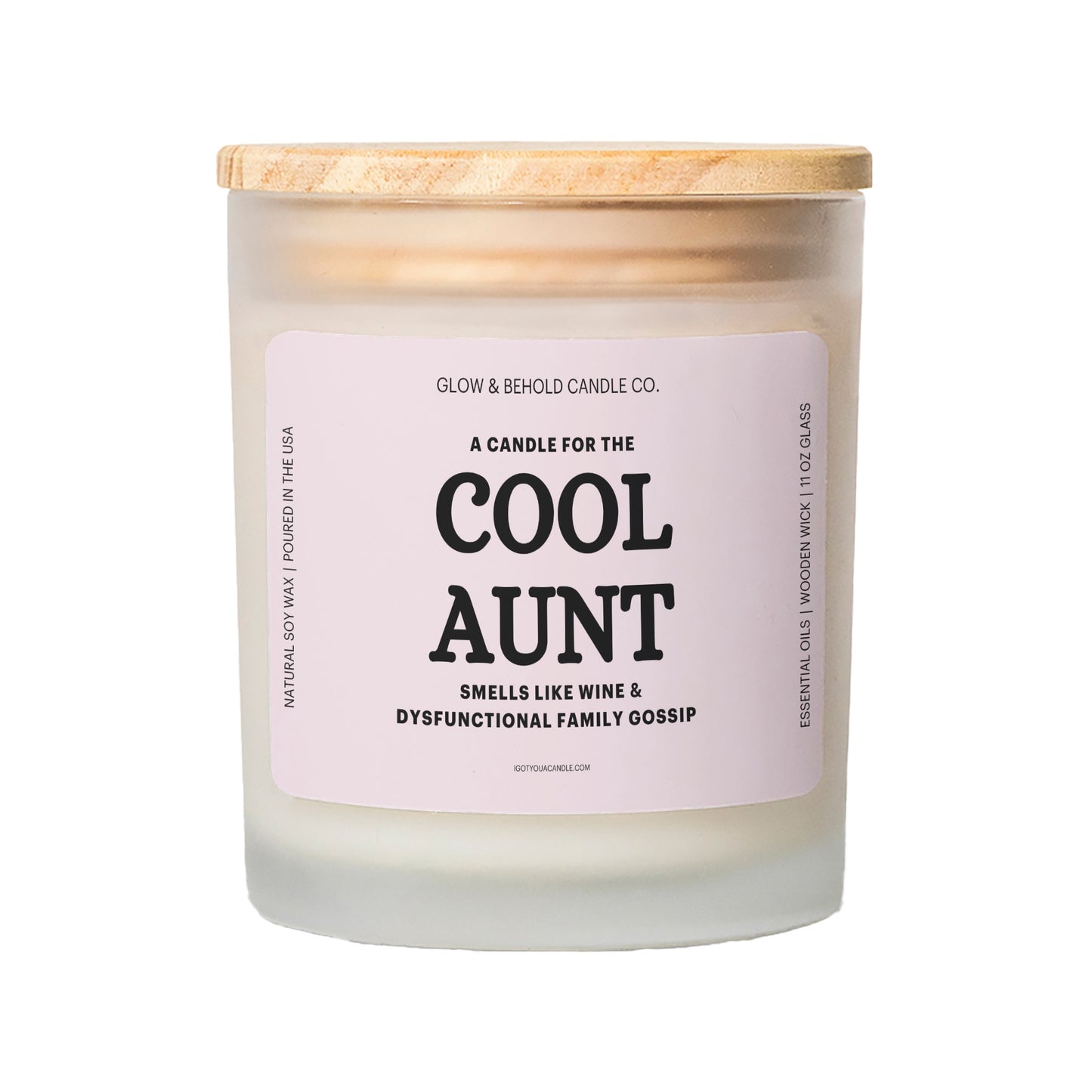 A Candle for the Cool Aunt Glass Candle