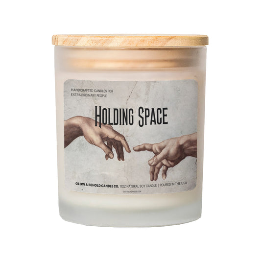 Holding Space Glass Candle