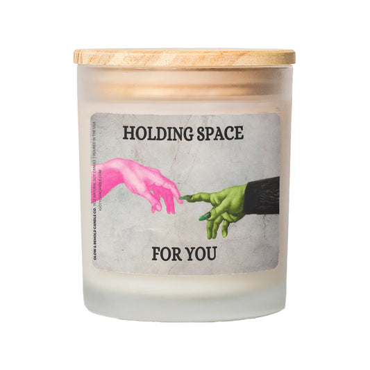 Holding Space For You Glass Candle