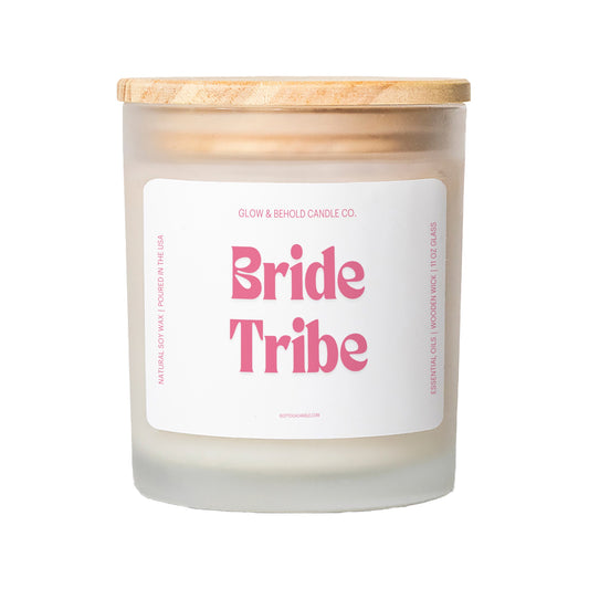 Bride Tribe Glass Candle