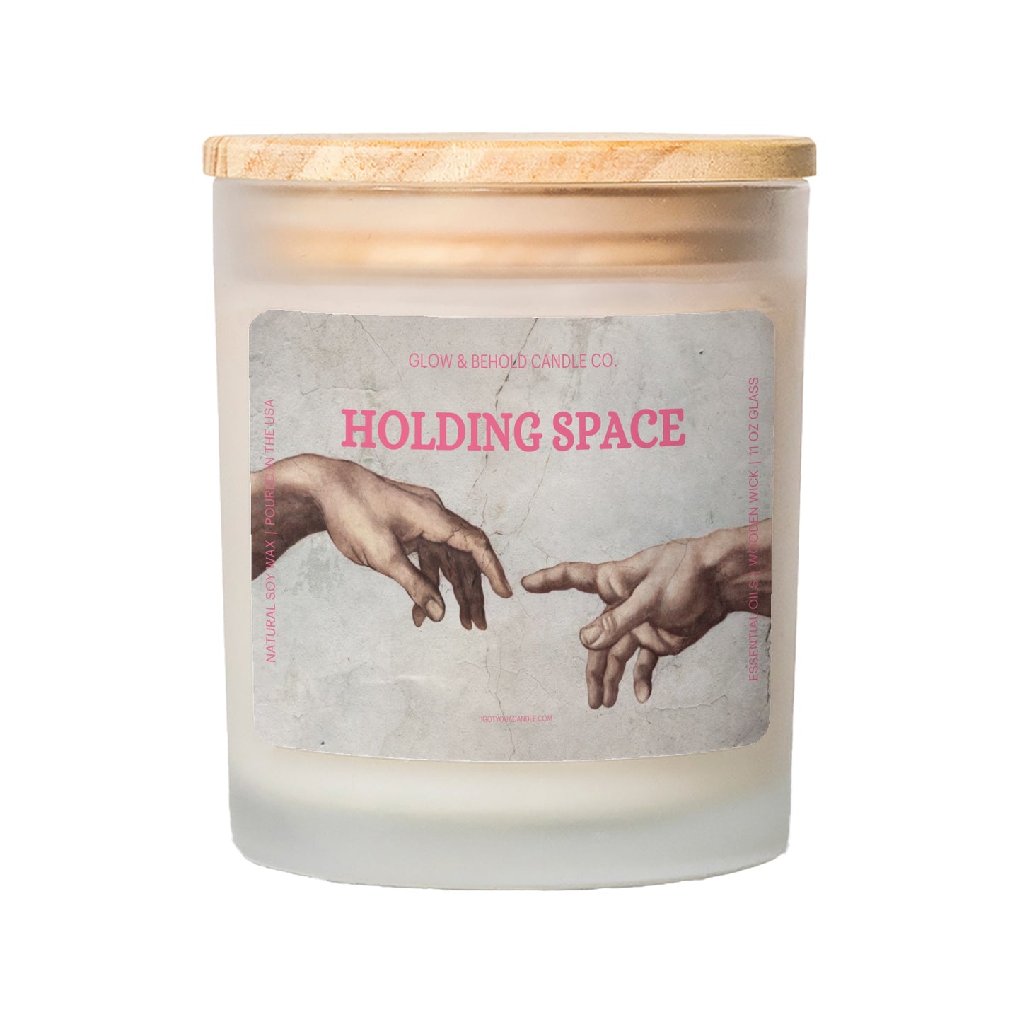 Holding Space Glass Candle